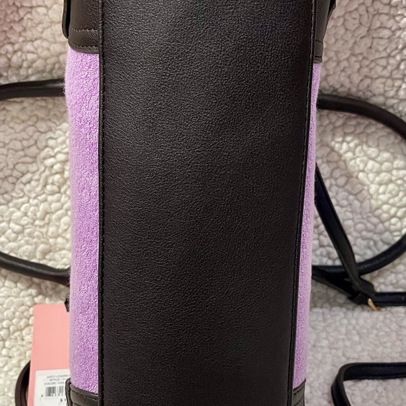 Customized Juicy Couture Lavender Satchel with Bow and Rhinestones - Picture 6 of 7